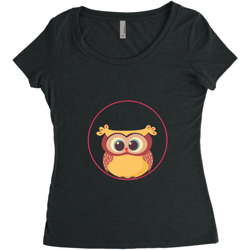 Owl Women's Triblend Scoop T-shirt | Artistshot