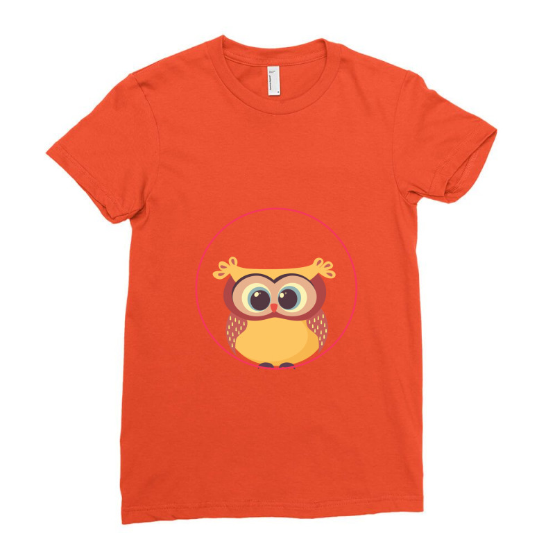 Owl Ladies Fitted T-shirt | Artistshot