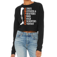 Amputee Quote Funny Leg Prosthetic Legged Surgery Cropped Sweater | Artistshot