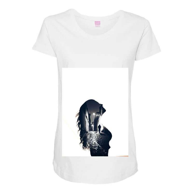 Girl Maternity Scoop Neck T-shirt | Artistshot