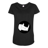 Rhino Maternity Scoop Neck T-shirt | Artistshot