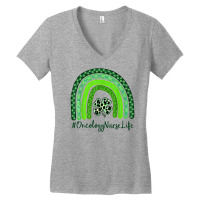 St Patrick Day Scrub Tops Nurse Oncology Nurse Rai Women's V-neck T-shirt | Artistshot