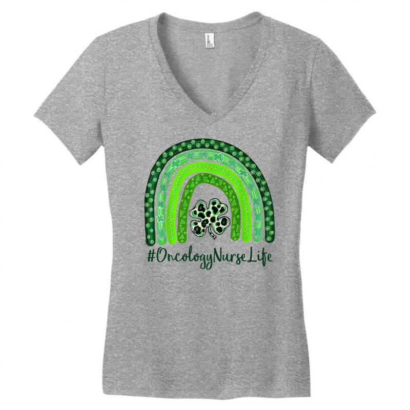 St Patrick Day Scrub Tops Nurse Oncology Nurse Rai Women's V-Neck T-Shirt by fiddolamuf | Artistshot