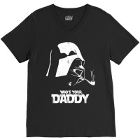 Who's Your Dad' New Slihouette Design V-neck Tee | Artistshot