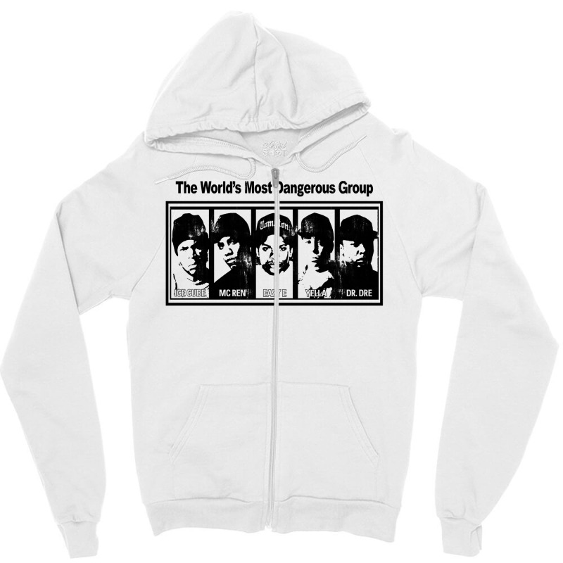 The Dangerous  Silhouette Design Zipper Hoodie | Artistshot