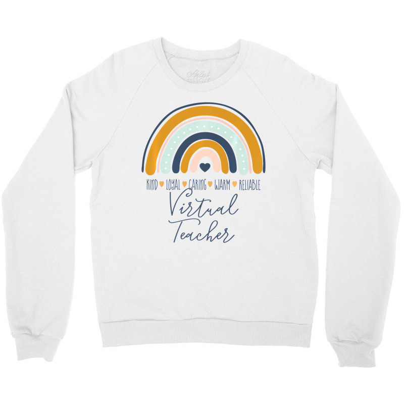 Valentine's Day Virtual Teacher Appreciation Premi Crewneck Sweatshirt | Artistshot