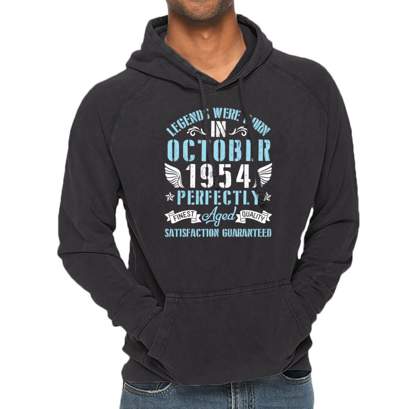 Legends Were Born In October 1954 Perfectly Aged H Vintage Hoodie | Artistshot