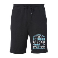 Legends Were Born In October 1954 Perfectly Aged H Fleece Short | Artistshot