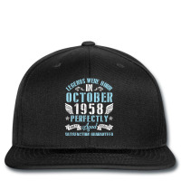 Legends Were Born In October 1958 Perfectly Aged H Printed Hat | Artistshot