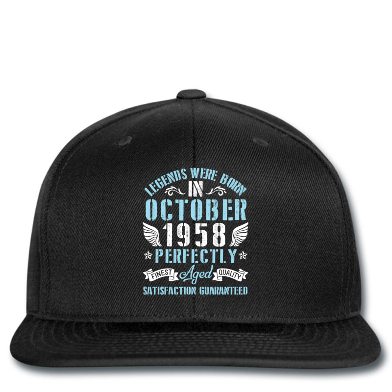 Legends Were Born In October 1958 Perfectly Aged H Printed Hat | Artistshot