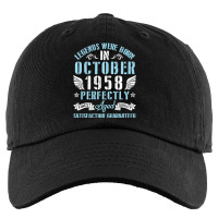 Legends Were Born In October 1958 Perfectly Aged H Kids Cap | Artistshot