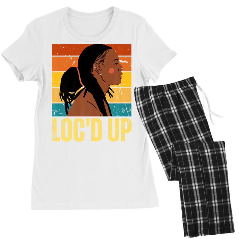 Loc'd Up Hair Black History Month African Melanin Women's Pajamas Set by imelde | Artistshot