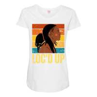 Loc'd Up Hair Black History Month African Melanin Maternity Scoop Neck T-shirt | Artistshot