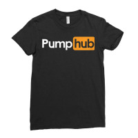 Pump Hub Funny Cute Adult Novelty Workout Gym Fitn Ladies Fitted T-shirt | Artistshot