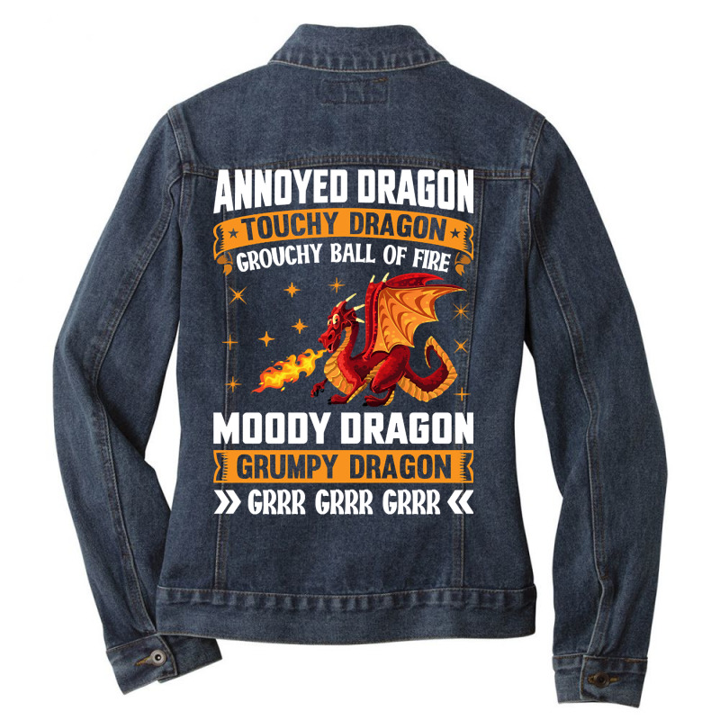 Hot Trend Funny Annoyed Grangon Ladies Denim Jacket by lethithu856 | Artistshot