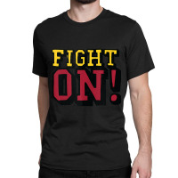 Trending Usc Gold Cardinal Cartoon Sketch Fight On Classic T-shirt | Artistshot