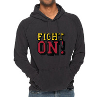 Trending Usc Gold Cardinal Cartoon Sketch Fight On Vintage Hoodie | Artistshot