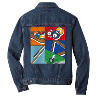 Billiard Balls Snooker Player Pool Billiard Pop Ar Men Denim Jacket | Artistshot