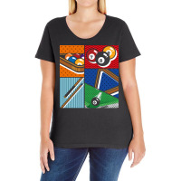 Billiard Balls Snooker Player Pool Billiard Pop Ar Ladies Curvy T-shirt | Artistshot