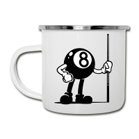 Billiards Cue Sports 8 Ball Vintage Cartoon Camper Cup | Artistshot