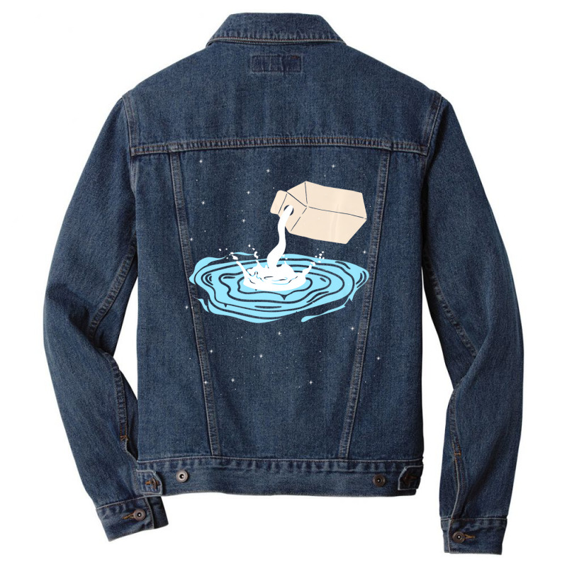 Cute Milky Way Galaxy In Space Science Premium T S Men Denim Jacket by wafaha | Artistshot