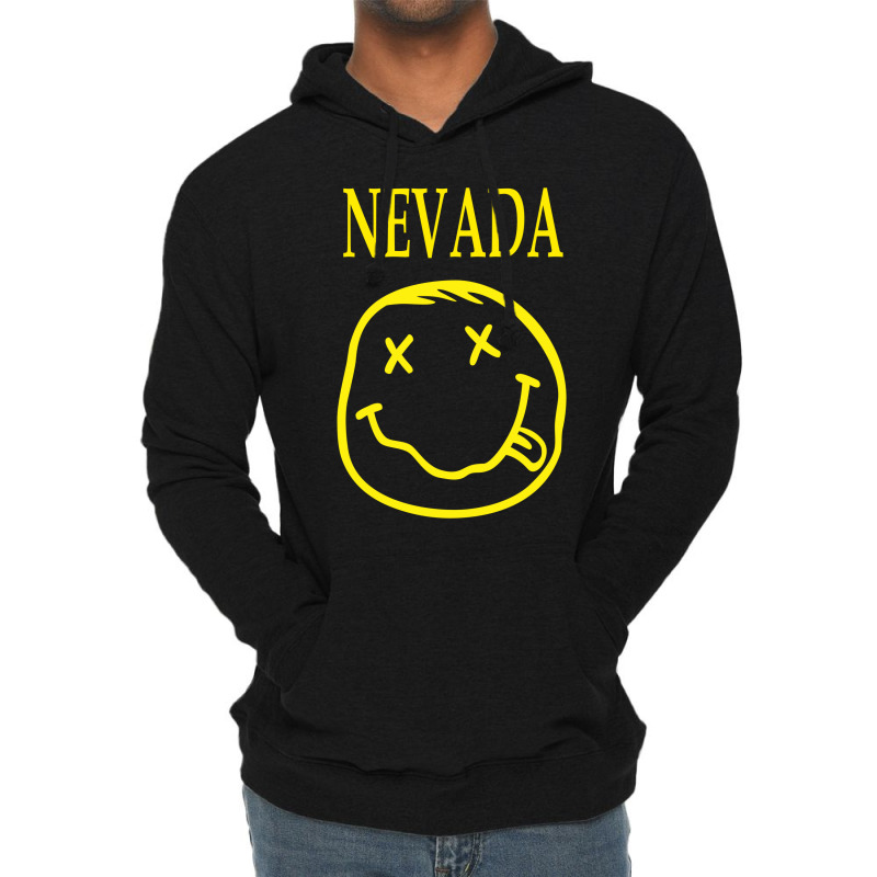 Smile Face Nevada Funny Lightweight Hoodie | Artistshot