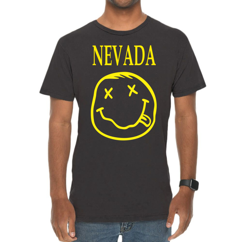 Smile Face Nevada Funny Vintage T-shirt | Artistshot