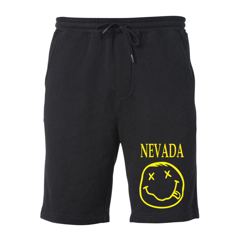 Smile Face Nevada Funny Fleece Short | Artistshot