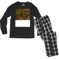 Billiard Room At Menil Hubert Men's Long Sleeve Pajama Set | Artistshot