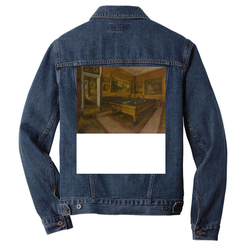 Billiard Room At Menil Hubert Men Denim Jacket | Artistshot