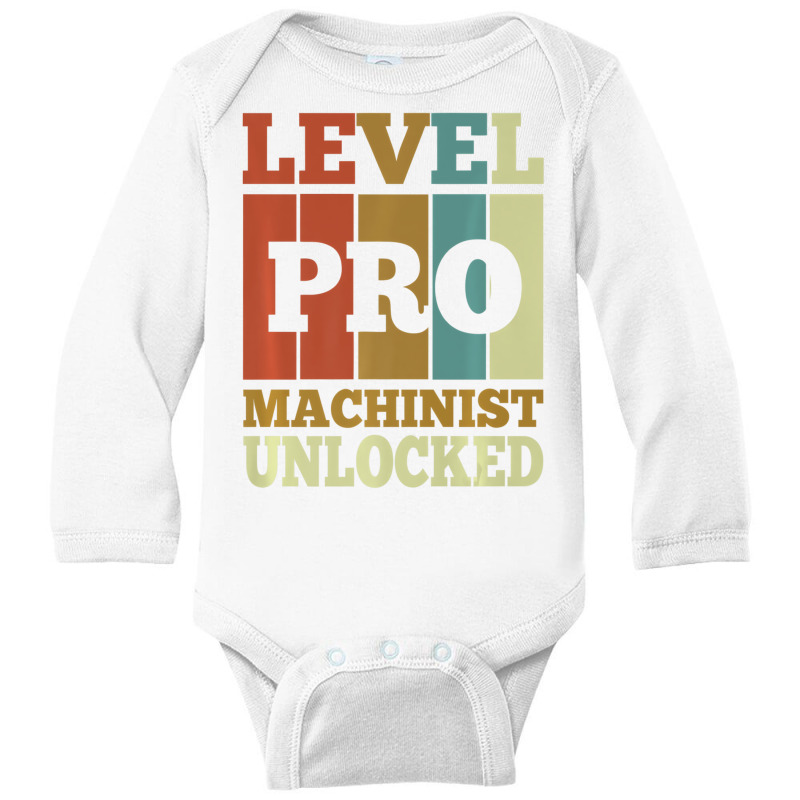 Machinist Pro Unlocked Vintage Style Unique Premiu Long Sleeve Baby Bodysuit by imelde | Artistshot