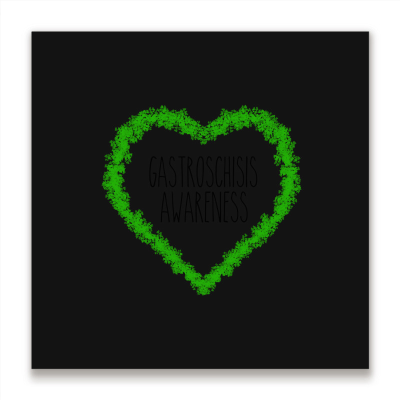 Limited Edition Gastroschisis Awareness Heart Supp Metal Print Square | Artistshot