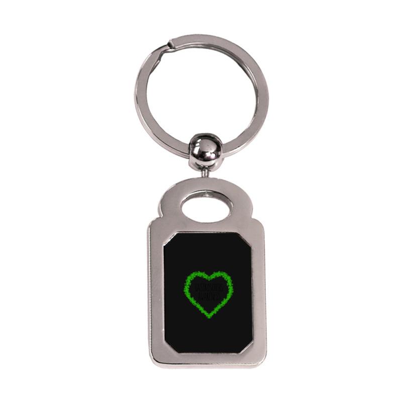 Limited Edition Gastroschisis Awareness Heart Supp Silver Rectangle Keychain | Artistshot