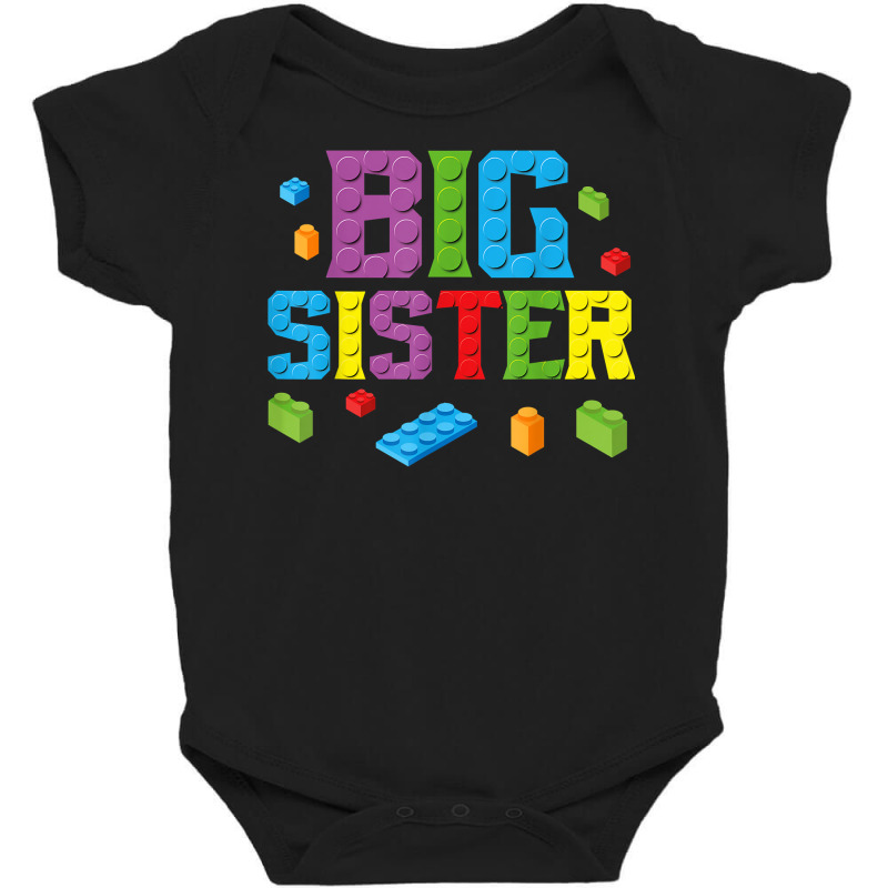 Big Sister Master Builder Building Bricks Blocks F Baby Bodysuit by scrabeck | Artistshot