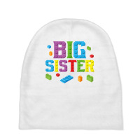 Big Sister Master Builder Building Bricks Blocks F Baby Beanies | Artistshot