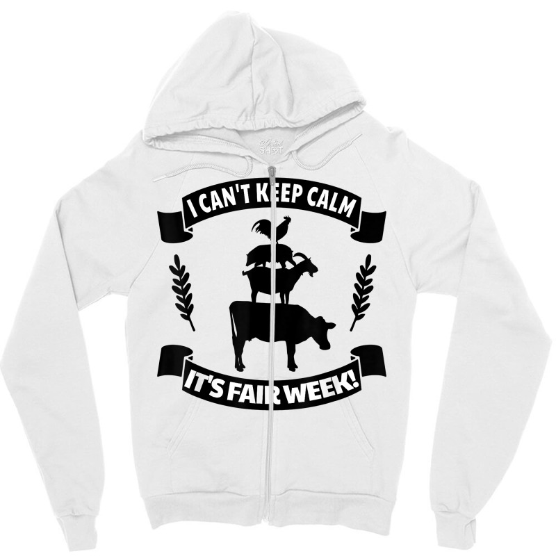 State And County Fair Show   Farm Animal Showing T Zipper Hoodie by fiddolamuf | Artistshot