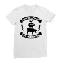 State And County Fair Show   Farm Animal Showing T Ladies Fitted T-shirt | Artistshot