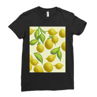 Hot Trend Lemon 2d Clip Art Pattern-1xsjz Ladies Fitted T-shirt | Artistshot