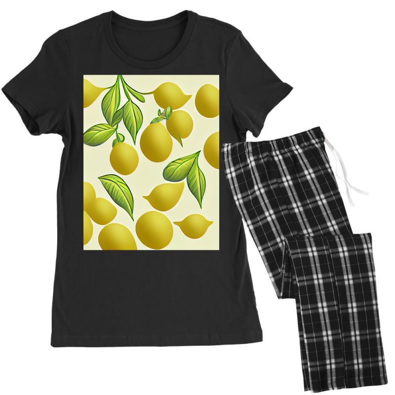 Hot Trend Lemon 2d Clip Art Pattern-1xsjz Women's Pajamas Set | Artistshot