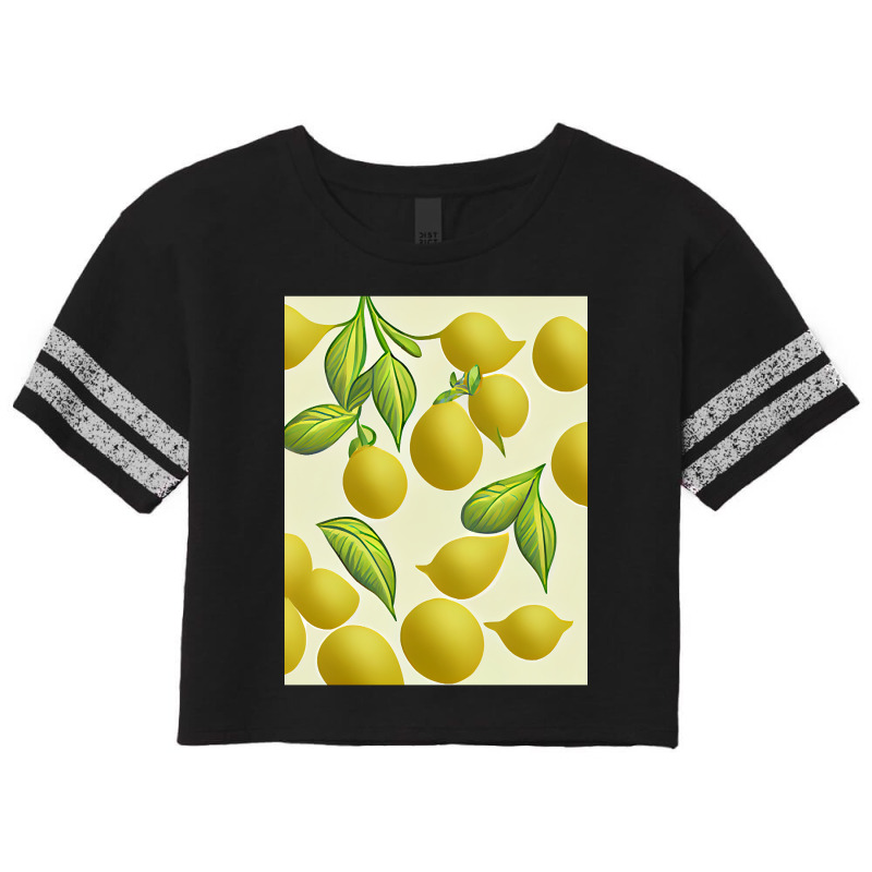 Hot Trend Lemon 2d Clip Art Pattern-1xsjz Scorecard Crop Tee | Artistshot