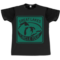 Great Lake Superior Circle Tour Graphic T-shirt | Artistshot