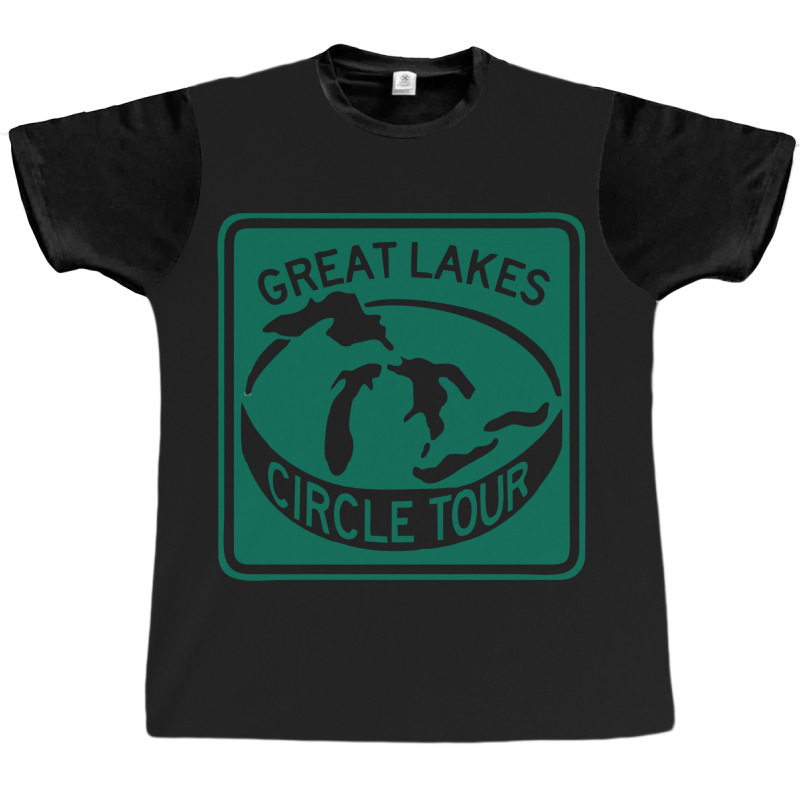 Great Lake Superior Circle Tour Graphic T-shirt | Artistshot