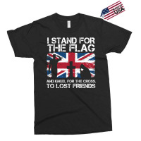 I Stand For The Flag And Kneel For The Cross To Lost Friends Union Jac Exclusive T-shirt | Artistshot