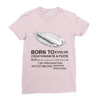 Born To Evolve Creationism Ladies Fitted T-shirt | Artistshot