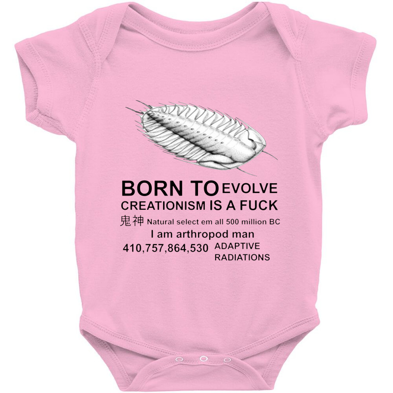 Born To Evolve Creationism Baby Bodysuit by adarandella | Artistshot