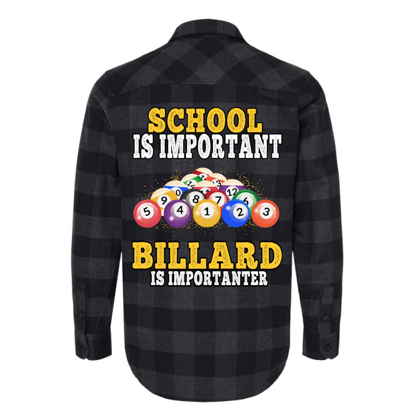 Billard Is Importanter Pool Billiard Players Flannel Shirt | Artistshot