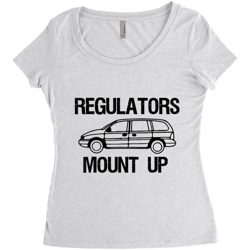 Regulators Mount Up Minivan T Shirt Women's Triblend Scoop T-shirt by hausch | Artistshot