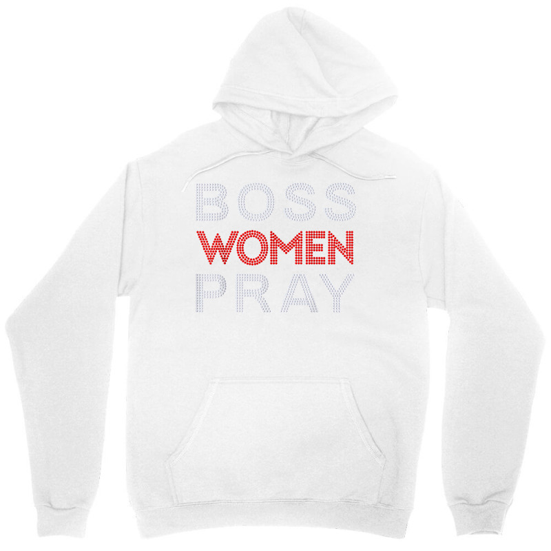 Boss Women Pray Bling Rhinestone Funny Christian F Unisex Hoodie by scrabeck | Artistshot