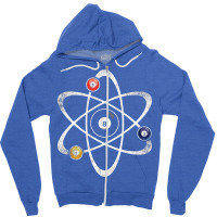 Billiard Balls Atom Zipper Hoodie | Artistshot