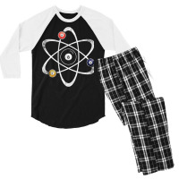 Billiard Balls Atom Men's 3/4 Sleeve Pajama Set | Artistshot